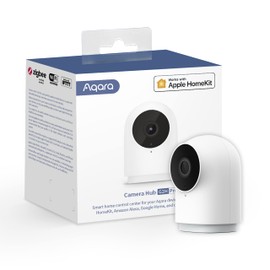 Aqara Aqara Security Camera Hub Indoor G2H Pro, 1080p HD HomeKit Secure Video Indoor Camera, Night Vision, Two-Way Audio, Zigbee Hub, Plug-in Cam Works with Alexa, Homekit, Compatible with Google Assistant