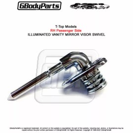 Gbodyparts 78-88 GBody T-Top Sun Visor Swivel Bracket Support Illuminate Mirror RH 20107675