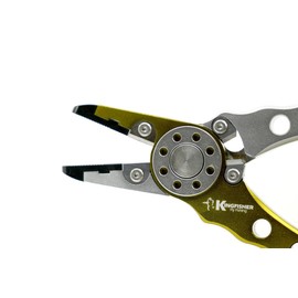 Kingfisher Fishers Island Fly Fishing Plyer Tungsten Carbide Fishing Line Cutters, Stainless Steel Jaws, Aluminum Frame, Wire Cut Capacity