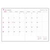 Logical Diary 2025 Monthly Note Type F/B6/Flower NS-B602-25FA2 [PT1]