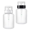 Minkissy 2 x Empty Nail Polish Remover Press Bottles Lockable