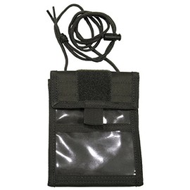 Brustbeutel mit Umhängekordel und diversen Taschen, aufklappbar, Farbe: oliv oliv/OD green