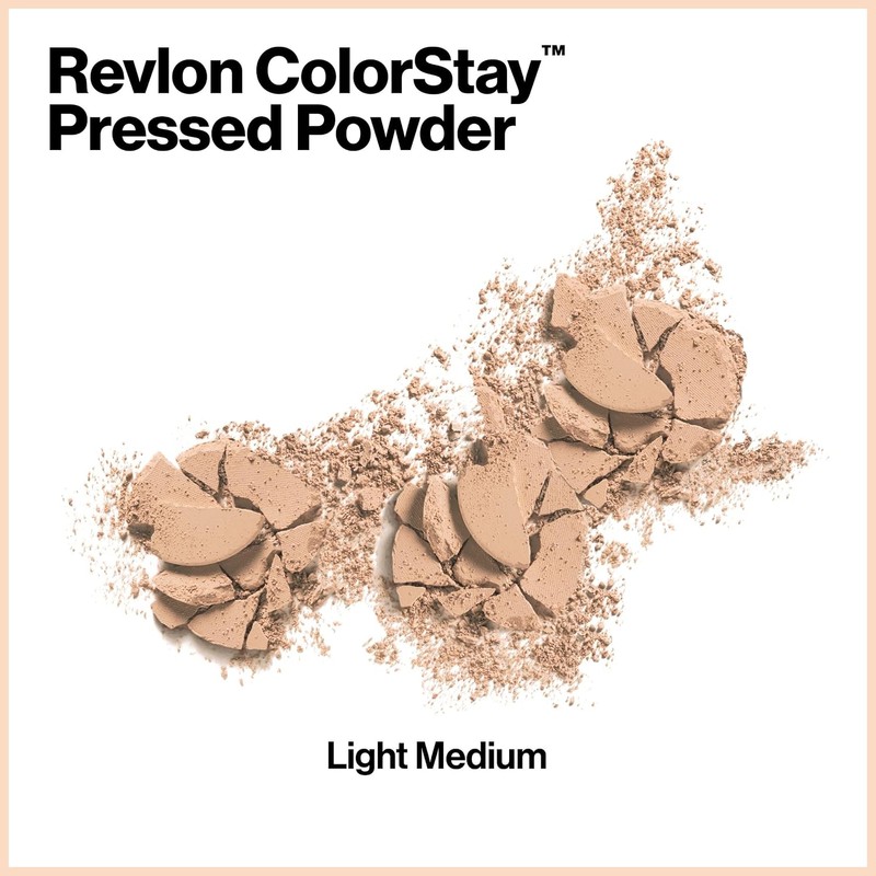 Revlon Colorstay Pressed Powder, Light Medium, 8.4 g