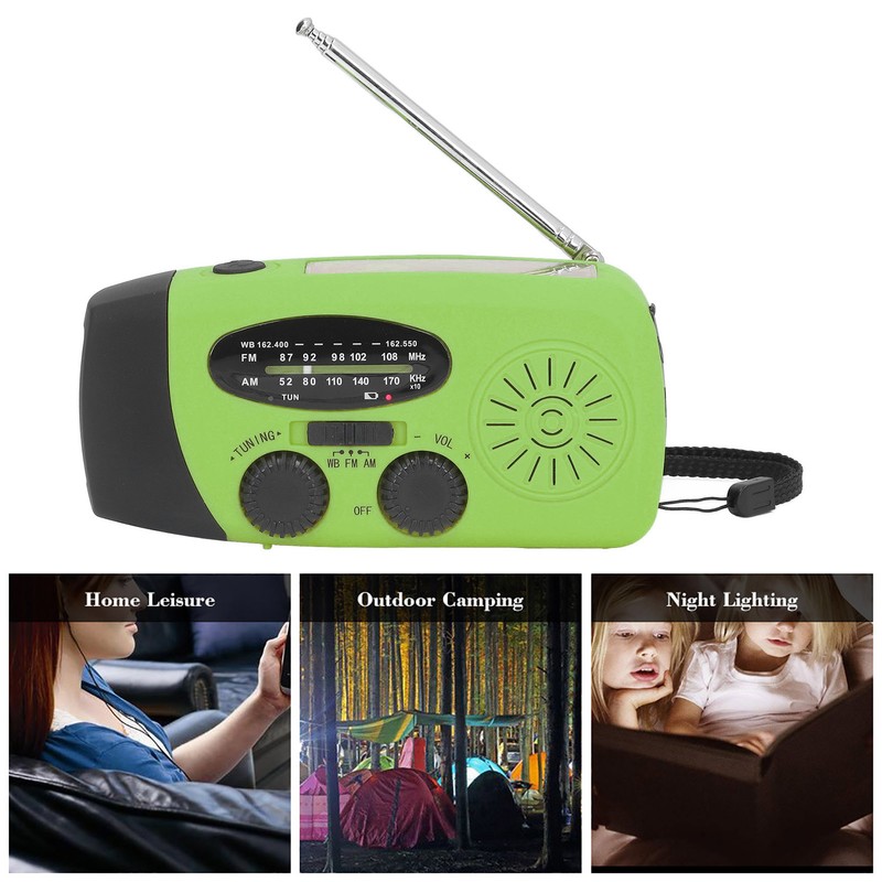 Hand Crank Solar Radio Multifunctional Emergency Radio LED Radio with