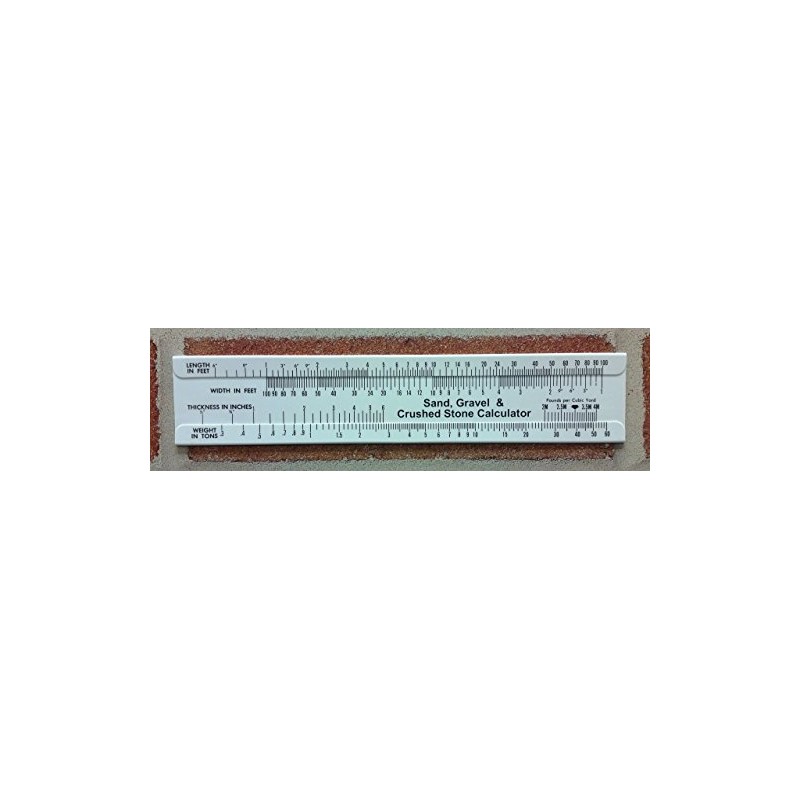 Sand, Crushed Stone and Gravel Slide Ruler Calculator Lot of