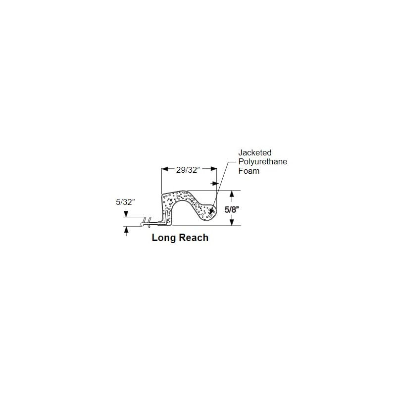 Therma-Tru Doors 81inch Replacement Weather Stripping (Long Reach Bronze)