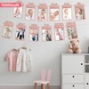 1st Birthday Photo Banner, Pink One Birthday Decorations, Happy Birthday