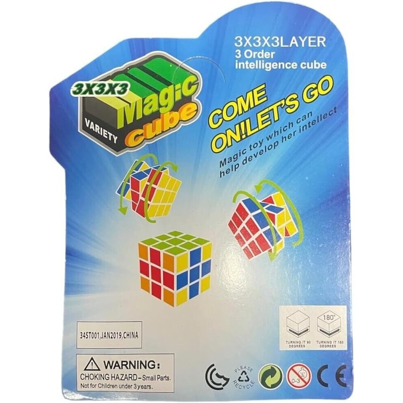 GLOWORKS 3 x 3 Puzzle Cube BUILD YOUR SPEED !!