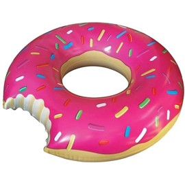 Fix You Floating Ring, Strawberry Donut, Approx. 47.2 inches (120 cm)