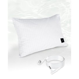 MIUQAOKL Grounding Pillowcase with Organic Cotton and Silver Fiber-20x30in Grounding Pillowcase with 15 Feet Grounding Cord for Better Sleep Reduce Anxiety (White)…