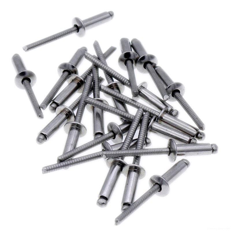 M3.2 (3.2mm x 16mm) Dome Blind Rivet - Stainless Steel