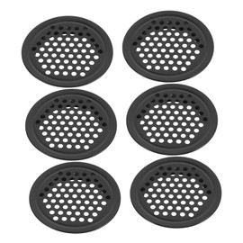 Operitacx 6pcs Round Vent Covers for Wardrobe Stainless Steel Mesh Air Vents for Cabinets Easy DIY Installation Indoor Airflow Suitable for Various Furniture