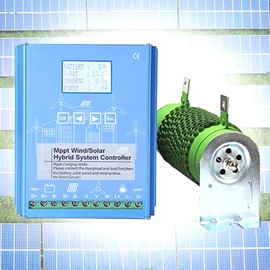 Beachtiful 12000W Wind Solar Hybrid System Controller,Auto Switch Regulator MPPT Wind Solar Hybrid Boost Controller,with LCD Display,for Lithium Lead Acid Battery 12V/24V/48V,12000W/24V