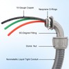 1/2Inch Power Whips Assembly, 8FT Nonmetallic Liquid Tight Flexible Conduit
