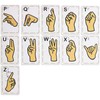 ASL - Tarjetas flash de lenguaje de señas, 26 letras