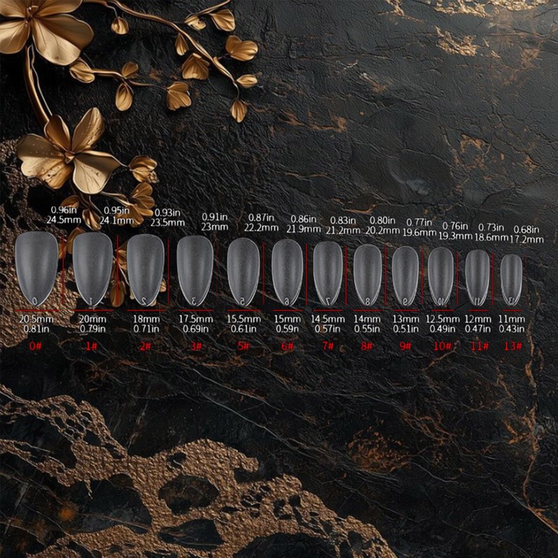 French Tips Press on Nails 3D Curve Line Press ons