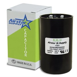 630-750 uF x 220/250 VAC - BMI Start Capacitor # 092A630B250DE8A - Made in The USA