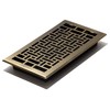 Decor Grates AJH612-A Oriental Floor Register, 6" by 12", Antique