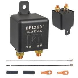 EPLZON 250A Continuous Duty Relay 250 Amp 12V DC 4 Pin SPST Automotive Power Starter Split Charge Relay for Truck Boat Marine RV Camper