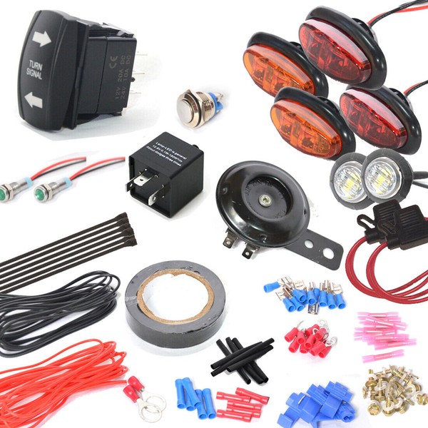 X-LIGHT DIY ATV UTV Turn Signal Street Legal Oval LED