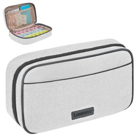 Travel Pill Case for Purse with Weekly Pill Organizer 3 Times a Day