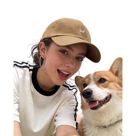 Clakllie HJB6-Khaki Men's Curved Brim 6-Panel Cap Classic Twill Baseball Cap UPF50+ Outdoor Caps