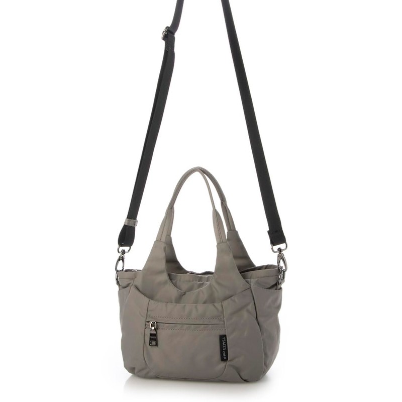 Isaac Tote Bag, Round 2-Way Mini Tote, gray (11)