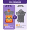 Wearable Heating Pad for Back, Neck & Shoulders, Detachable Belt