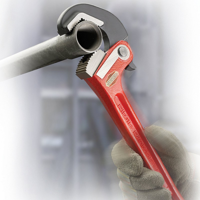 Rapid Pipe Wrench, 14 In, Cast Iron