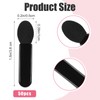50pcs Eyeshadow Applicators Black Double-side Eye Shadow Brushes Short Sponge