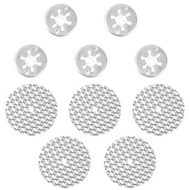 Vesaneae 5 Sets Car Heat Shield Repair Kit, 52 mm Repair Plates, 30 mm Clamping Discs for Repairing Insulation Pads, Heat Protection Plate Compatible with N90335004