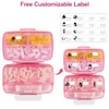 Travel Pill Organizer Large Portable Medication Fullicon Oversize 8 Compartment