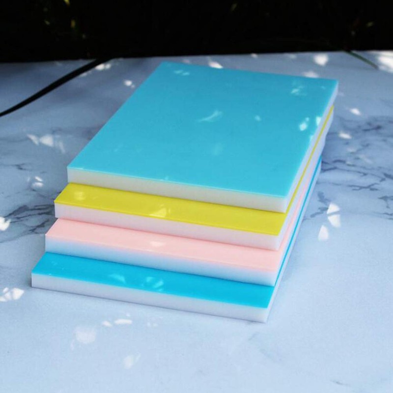 STOBOK DIY Stamp Brick Soft Rubber for Crafts Double Layer