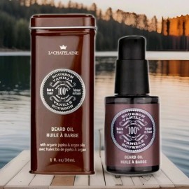 LA CHATELAINE Beard Oil in Bourbon Vanilla 1.0 oz/30ml NEW VEGAN Made In FRANCE
