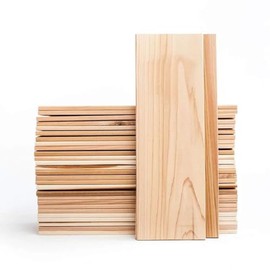 30 Pack of Large 5" x 15" Western Red Cedar Grilling Planks for Salmon, Other Fish, Chicken, or Even Veggies - Made in The USA, 100% Natural, Works on The Grill or Oven