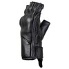 MDM Mens Cow Nappa Leather Fingerless Motorcycle Gloves - Shock