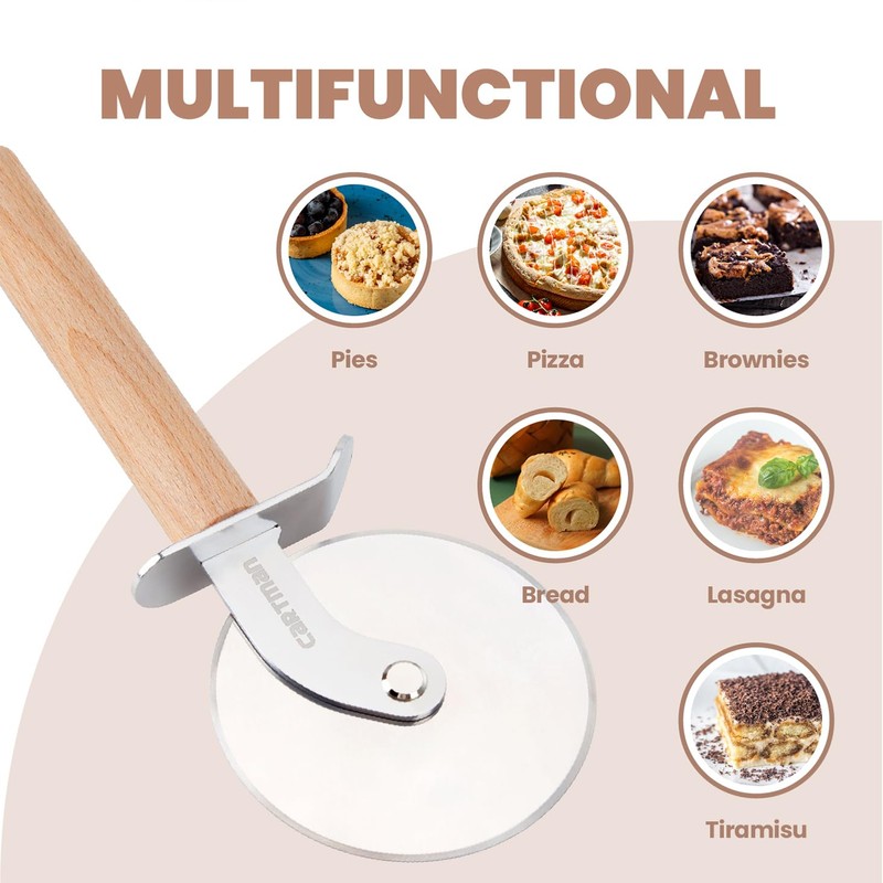 Cartman Pizza Cutter, Sharp Stainless Steel Blade, Rust Resistant, Comfort