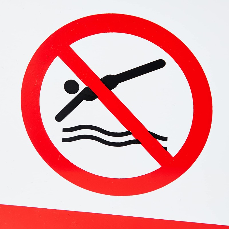 Caledonia Signs 13614E No Diving Sign, 200 mm x 150