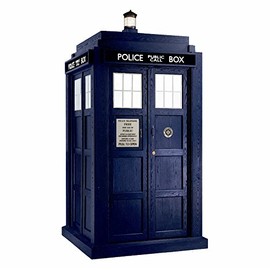 Doctor Police Box Who Window Laptop Car Sticker 7" Tall