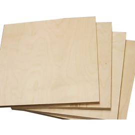 Custom Size 1/4'' Thick Birch Plywood (8.5" X 11" (6 PCs))