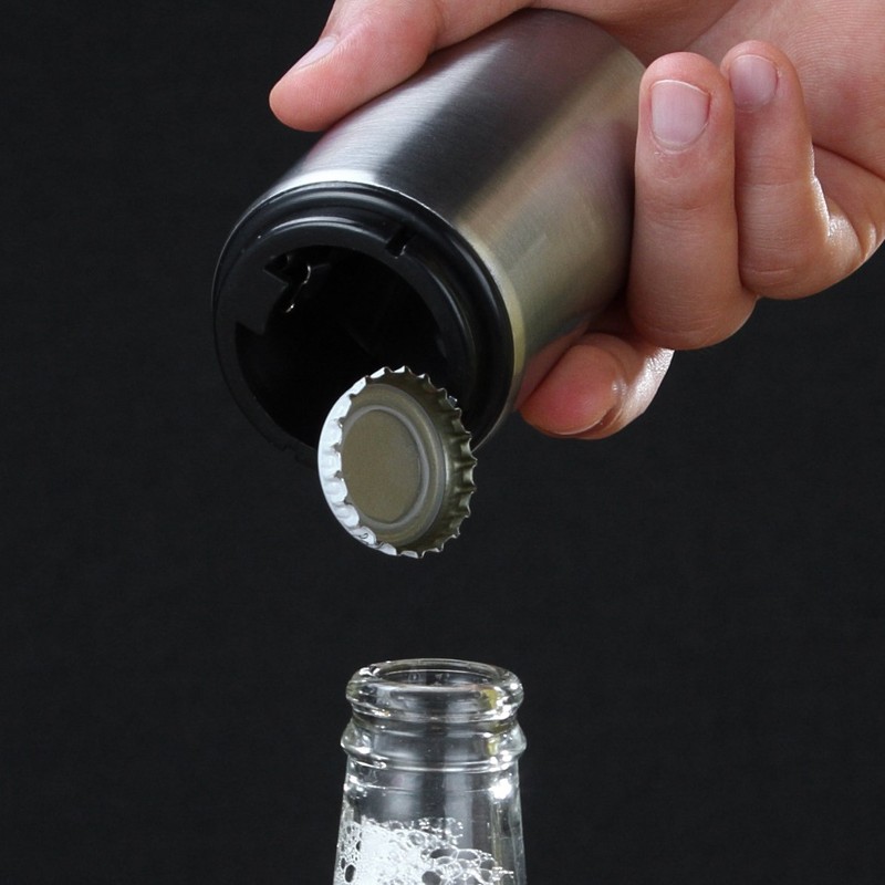 HQY Automatic Bottle Opener, No Cap Can Escape