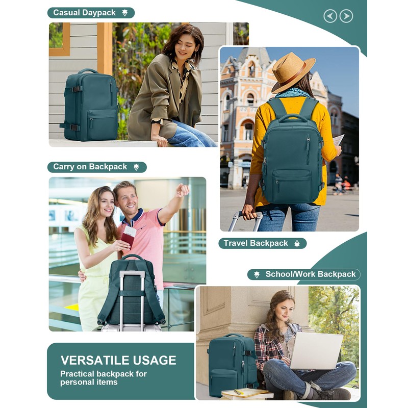 Travel Backpack for Women Men Business Laptop Backpack Fits 15.6