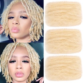 Xtrend 16 Inch 3 Bundles 90 Gram Natural Black Afro Kinkys Bulk Human Hair For Dreadlocks Extensions Repair Locs Mini Braiding Twists Afro Kinky Human Hair For Micro Spring Twist Braiding Kinky Hair