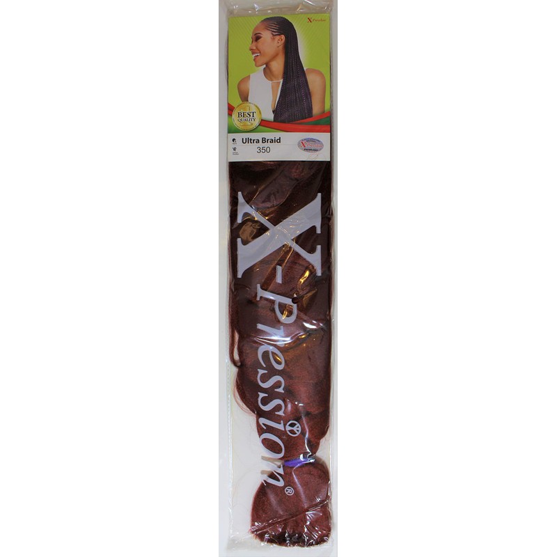 XPRESSION (X-pression) Premium Ultra Braid 82" Hair Extension, 350 Copper
