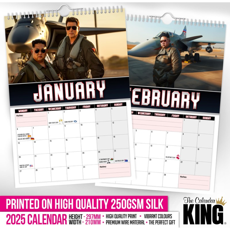 The Calendar King // Top Un - 2025 Wall Calendar