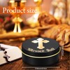 Reallnaive Blessed Salt Cellar Holy Salt Container with Gold Cross