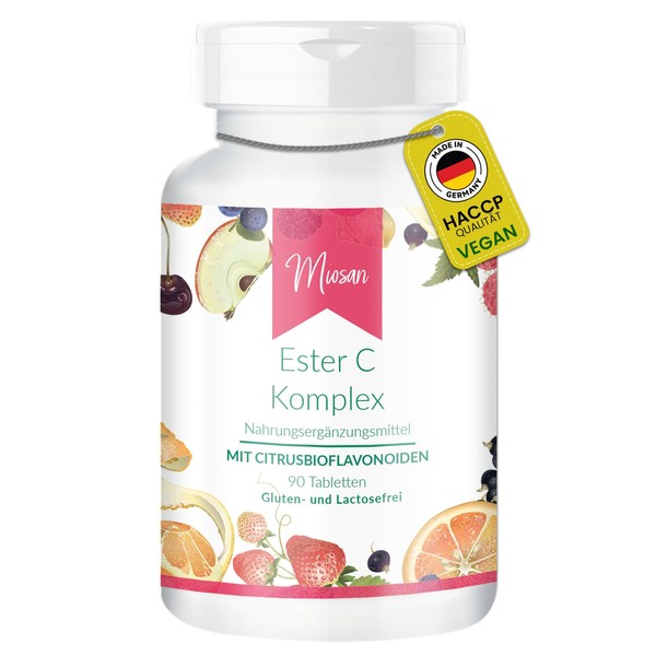 Ester C Komplex - MIT CITRUSBIOFLAVONOIDEN - 90 Tabletten -