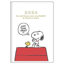 Sunstar Stationery Snoopy 2024 Monthly Notebook, A6, White S2957426