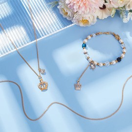 PH PandaHall 5 Meter Brass Twist Chains Curb Chains Size 3x2mm Jewellery Making Chain Golden