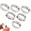 6-Pack G9 Light Socket Adapter Rings – M20 Metal Lampshade